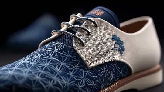 传统纹样创新设计男鞋细节展示