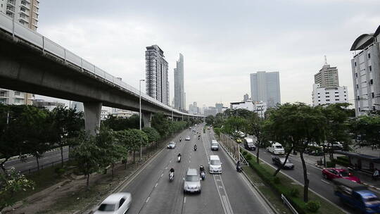 泰国街头汽车马路