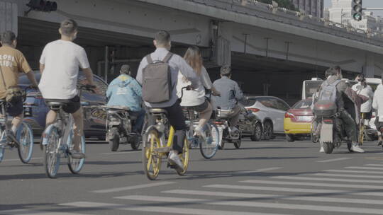 城市上班族  都市奋斗青年 上班出行