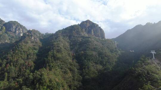 航拍浙江建德大慈岩景区