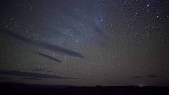 延时拍摄夜晚星空