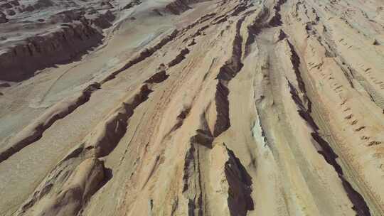 青海俄博梁雅丹 火星地貌航拍视频素材模板下载