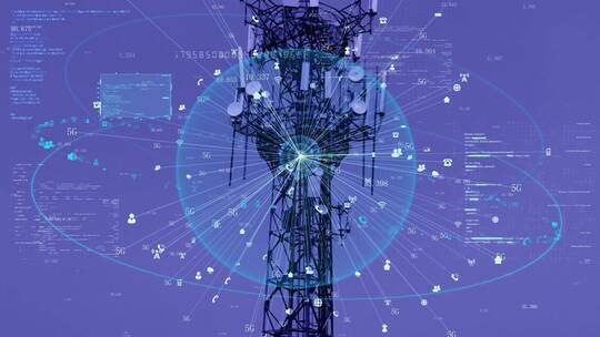 5g移动信号塔网络数据接收传输