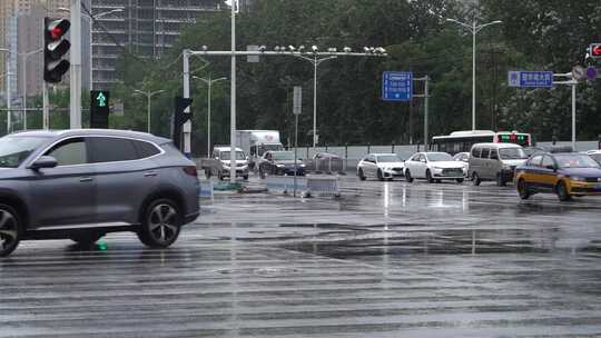 雨天 下雨 城市风光 写意 台风 雨中景色