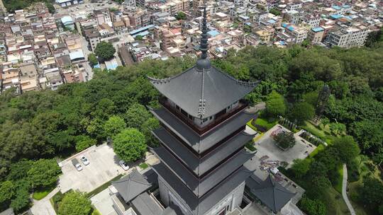 航拍佛山魁星阁