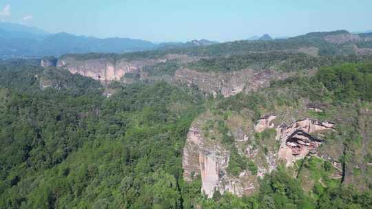 福建泰宁大金湖景区甘露岩寺航拍