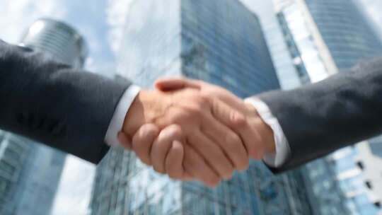 商务合作商务人士商务签约商务握手商务办公