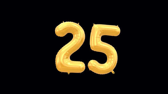 25号庆祝氦气球