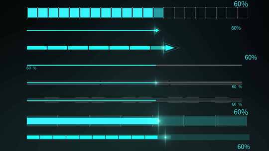4K科技进度条模板