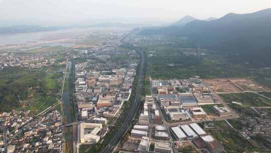 浙江宁波宁海西店镇风景航拍