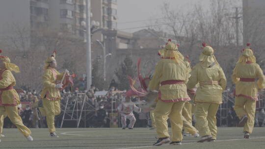 山东商河非遗鼓子秧歌春节新年喜庆热闹元宵