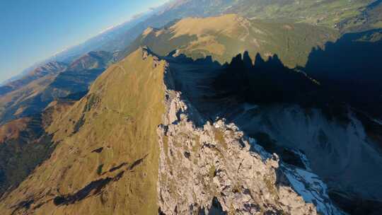 Dolomites，意大利，山， Fpv