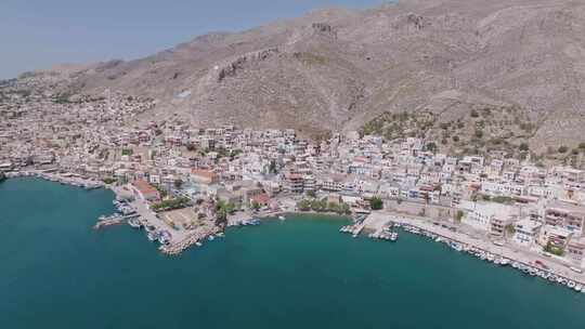 Kalymnos，希腊岛，无人机，海