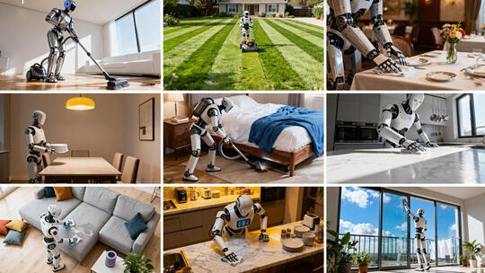 机器人做家务 智能管家清洁家居