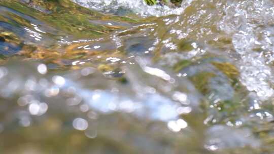 河边流水河流河水小溪山泉泉水水流