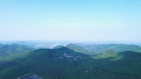 金坛茅山风景区航拍