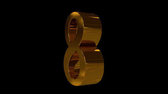3D黄金数字