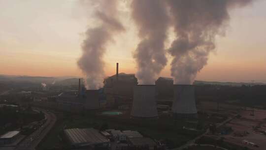 烟囱，烟雾，污染，工业区
