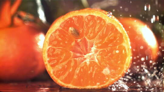 柑橘 桔子特写视频素材模板下载