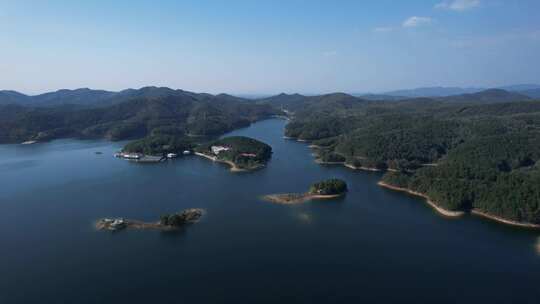 孝感观音湖大景航拍