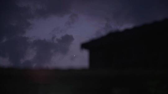 夜晚降临金星升起视频素材模板下载
