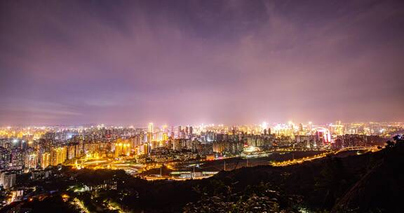 4k城市航拍夜景风光高清