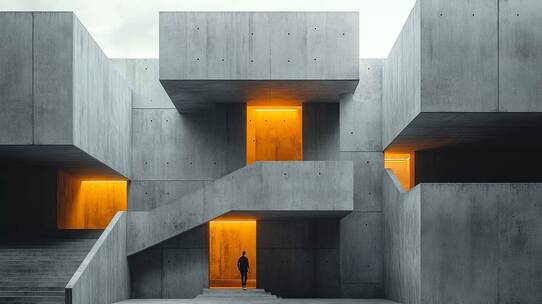 合集-极简主义建筑光影变化