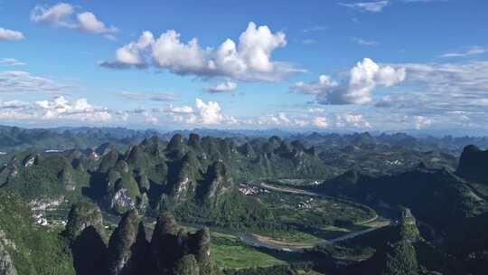 航拍风景 桂林山水 大美中国 壮丽山河