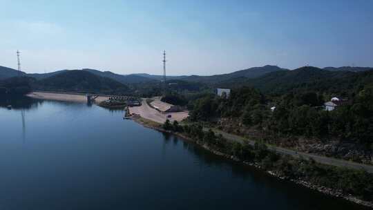 孝感观音湖水库景区航拍