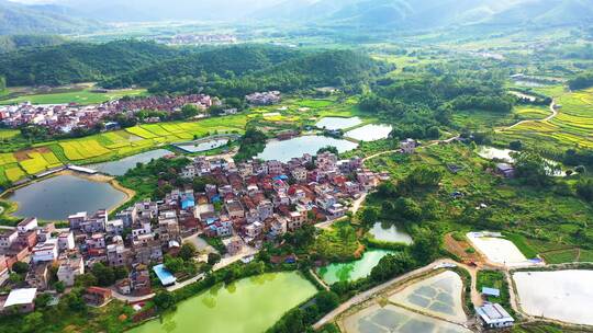 新中国美丽乡村航拍3视频素材模板下载