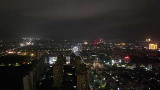 海南东方市夜景航拍