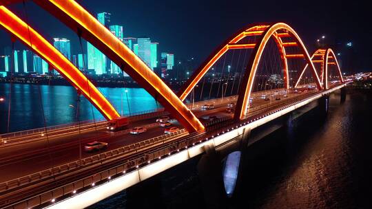 长沙福元路大桥夜景5