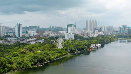 南湖城市风光