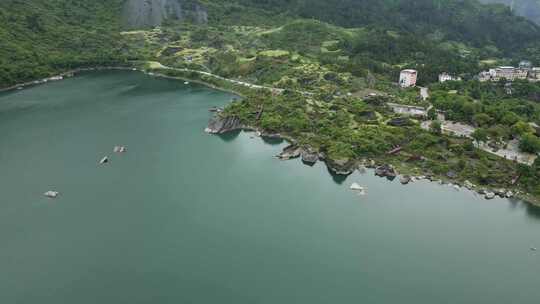 重庆黔江小南海国家地质公园航拍视频素材模板下载