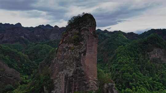 湖南邵阳崀山丹霞地貌航拍