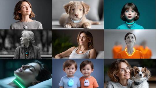 智慧穿戴守护您与爱宠安全高清在线视频素材下载