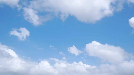 蓝天白云延时天空云朵飘动云层变化晴朗天气