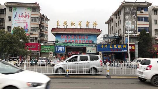 春节市场购物年货视频素材模板下载