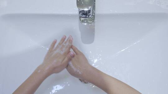 洗手液七步洗手法步骤-健康洗手消毒视频素材模板下载