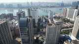 湖南株洲城市风光高楼建筑航拍高清在线视频素材下载