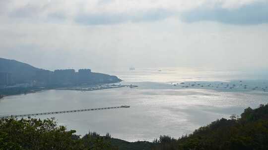 海南三亚大东海鹿回头旅游度假风光