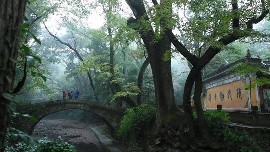 天台山国清寺建筑视频