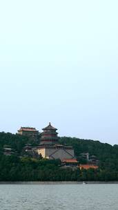 4K竖屏北京颐和园昆明湖风景