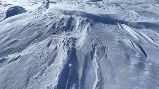 呼伦贝尔草原冬季风吹雪