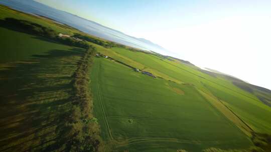 苏格兰农场森林草地牧场FPV穿越机无人机