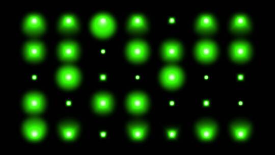 4K绿色闪烁灯光视频1