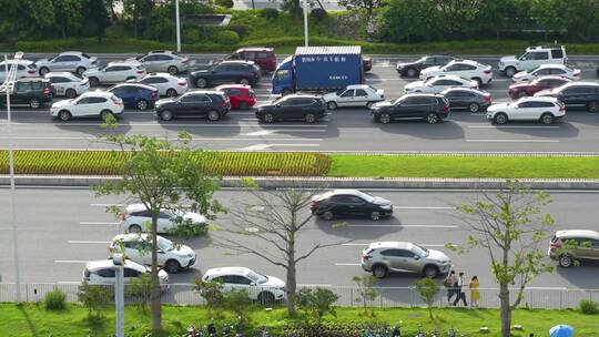 城市道路上的车辆