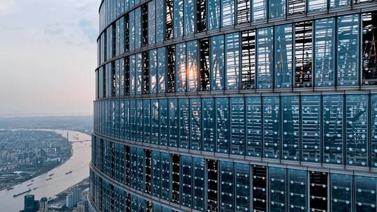 上海中心大厦玻璃幕墙