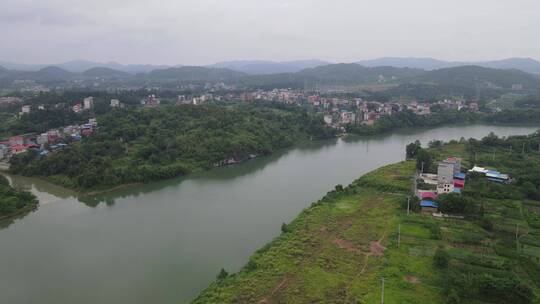 航拍湖南邵阳隆回赧水风光视频素材模板下载