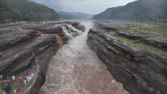 黄河黄河壶口瀑布江河山河河流奔腾河流长江